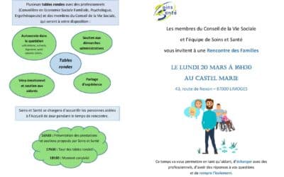 Venez participer à la Rencontre des Familles le 20 Mars 2023