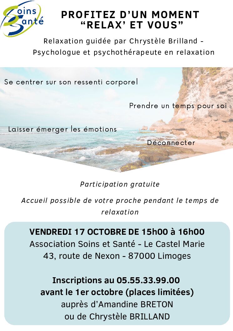 Profitez d’un moment « Relax’ et vous »