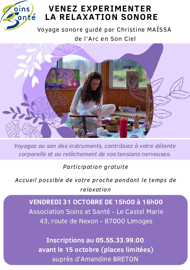 Venez expérimenter la relaxation sonore