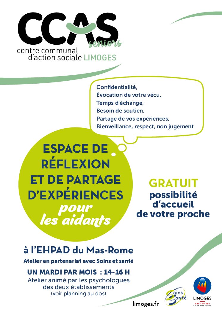 Espace de réflexion et de partage d’expériences pour les aidants