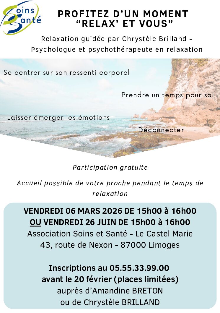 Profitez d’un moment « Relax’ et vous »