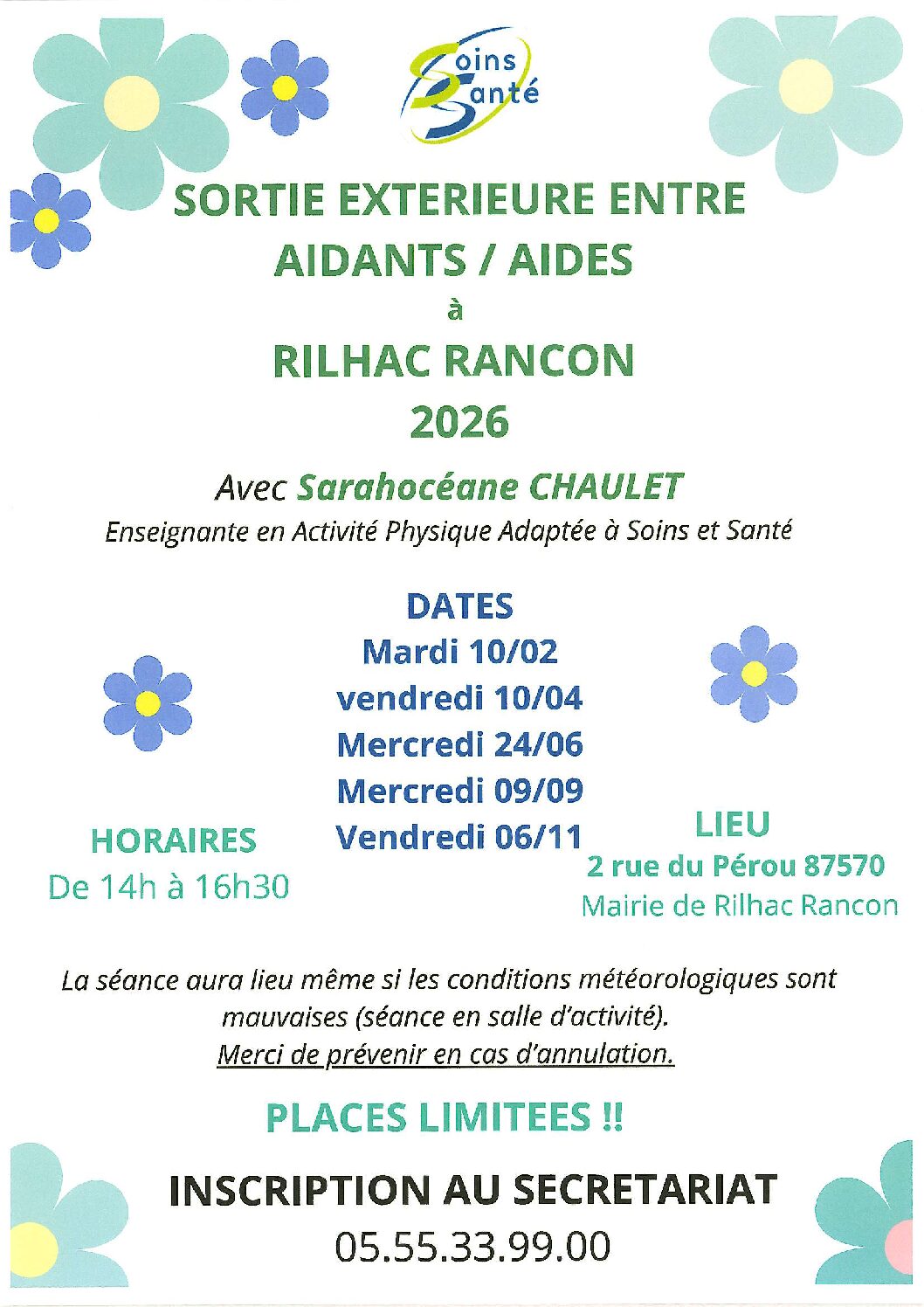 Sortie exterieure entre aidants/aidés